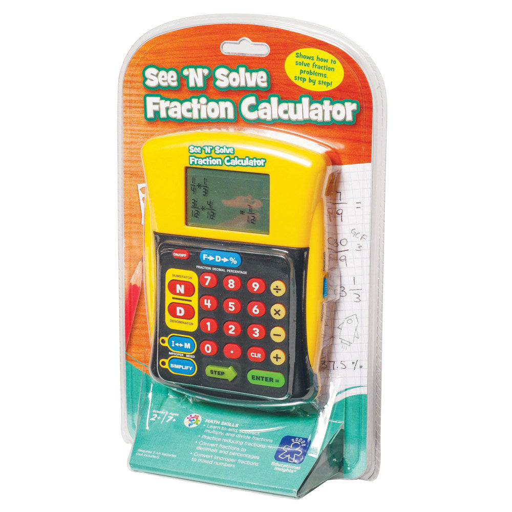 Learning Resources See ‘N' Solve Fraction Calculator