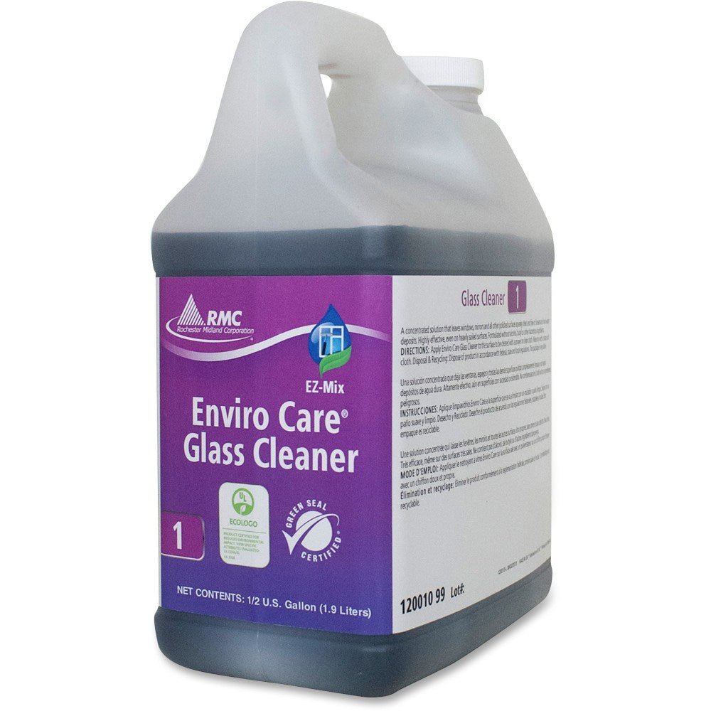 RMC Enviro Care Glass Cleaner - For Multipurpose, Multi Surface - Concentrate - 64.2 fl oz (2 quart) - 4 / Carton - Non-streaking, Alcohol-free, Non-corrosive, Ammonia-free, Petroleum Free, Bio-based - Purple