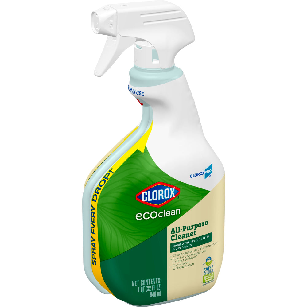 Clorox CloroxPro EcoClean All-Purpose Cleaner Spray Bottles, 32 Oz, Pack Of 9 Bottles