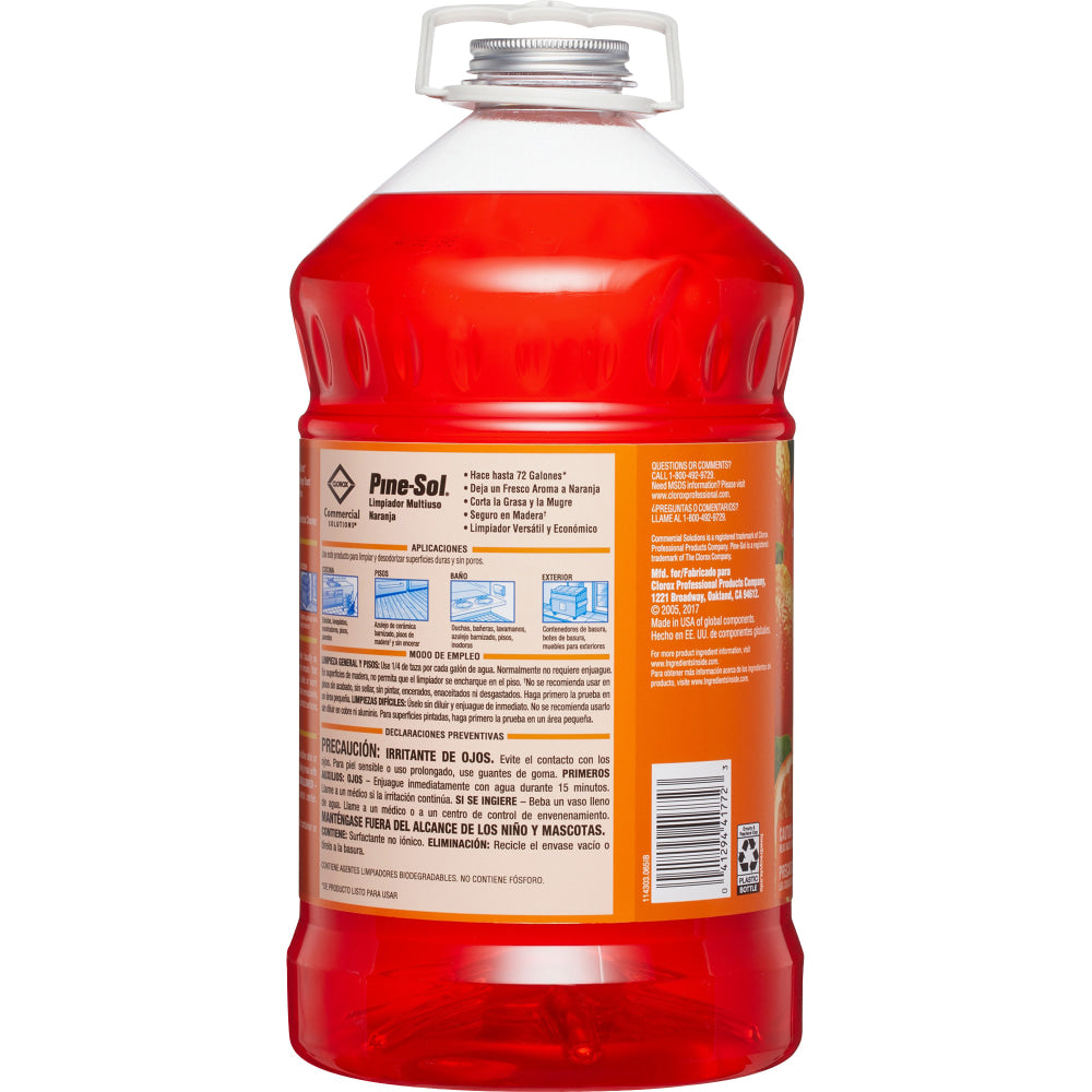 Pine Sol Cleaner, Orange Energy Scent, 144 Oz Bottle