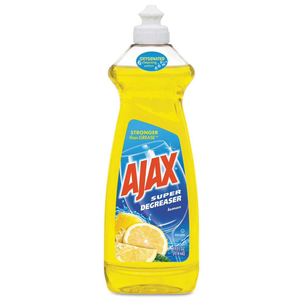 Ajax Dishwashing Detergent, Lemon Scent, 28 Oz Bottle, Case Of 9