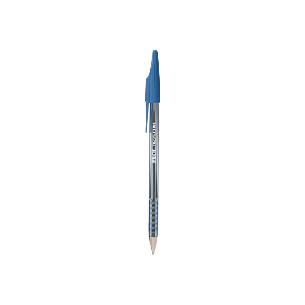 Pilot Better Ballpoint Pens, Fine Point, 0.7 mm, Blue Barrel, Blue Ink, Pack Of 12