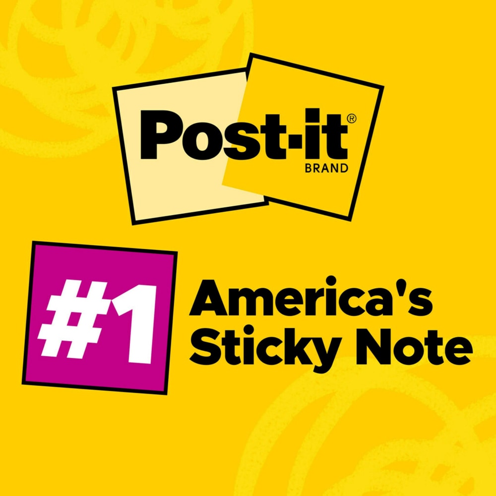 Post-it Notes, 1 3/8 in x 1 7/8 in, 24 Pads, 100 Sheets/Pad, Clean Removal, Canary Yellow