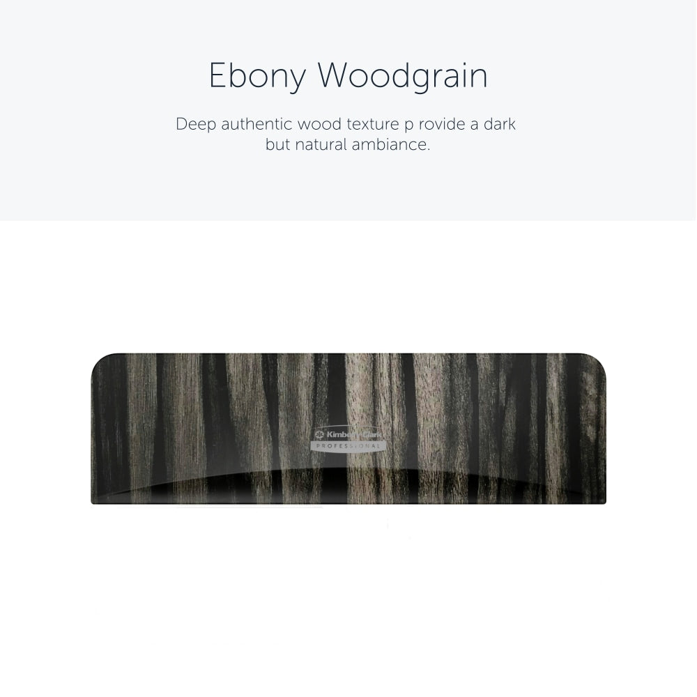 Kimberly-Clark Professional ICON Faceplate, Horizontal, Ebony Wood Grain