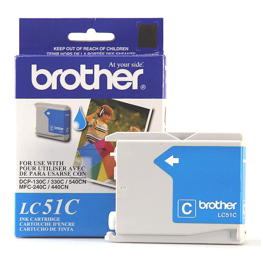 Brother LC51 Cyan Ink Cartridge, LC51C