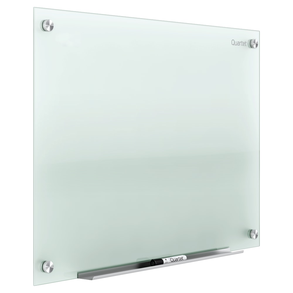 Quartet Infinity Glass Unframed Non-Magnetic Dry-Erase Whiteboard, 96in x 48in, Frosted White