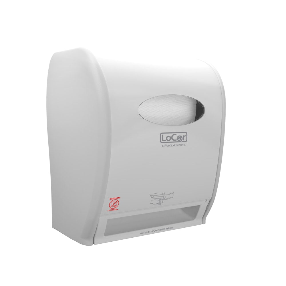 Solaris Paper LoCor Wall-Mount Electric Paper Towel Dispenser, White