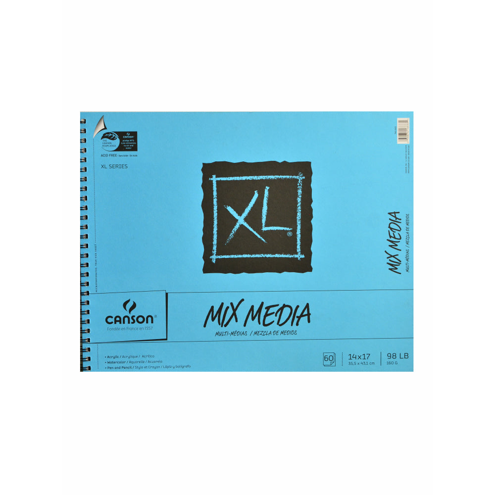 Canson XL Mix Media Pad, 14in x 17in, 60 Sheets