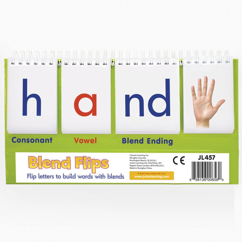 Junior Learning Double-Sided Blend Flips, Pack Of 3 Flips, Grades K-2