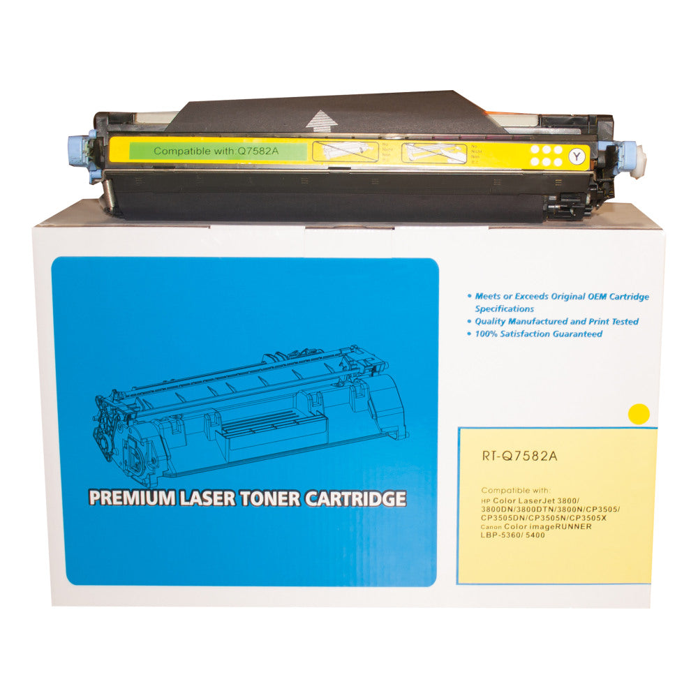 M&A Global Remanufactured Yellow Toner Cartridge Replacement For HP 503A, Q7582A Q7582A-CMA