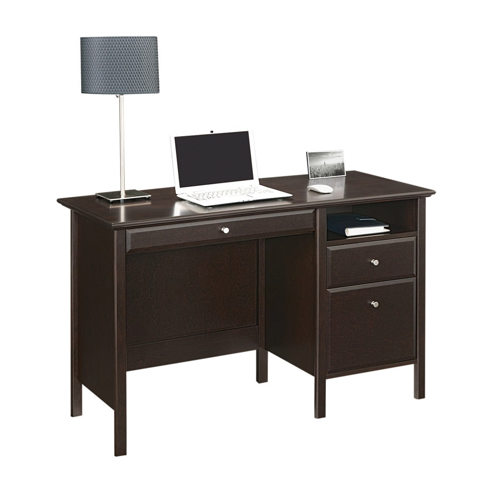 Realspace Chase 47inW Writing Desk, Dark Chestnut