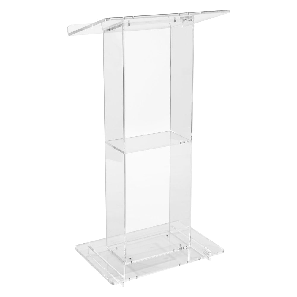 Oklahoma Sound? Acrylic Lectern With Shelf, Clear