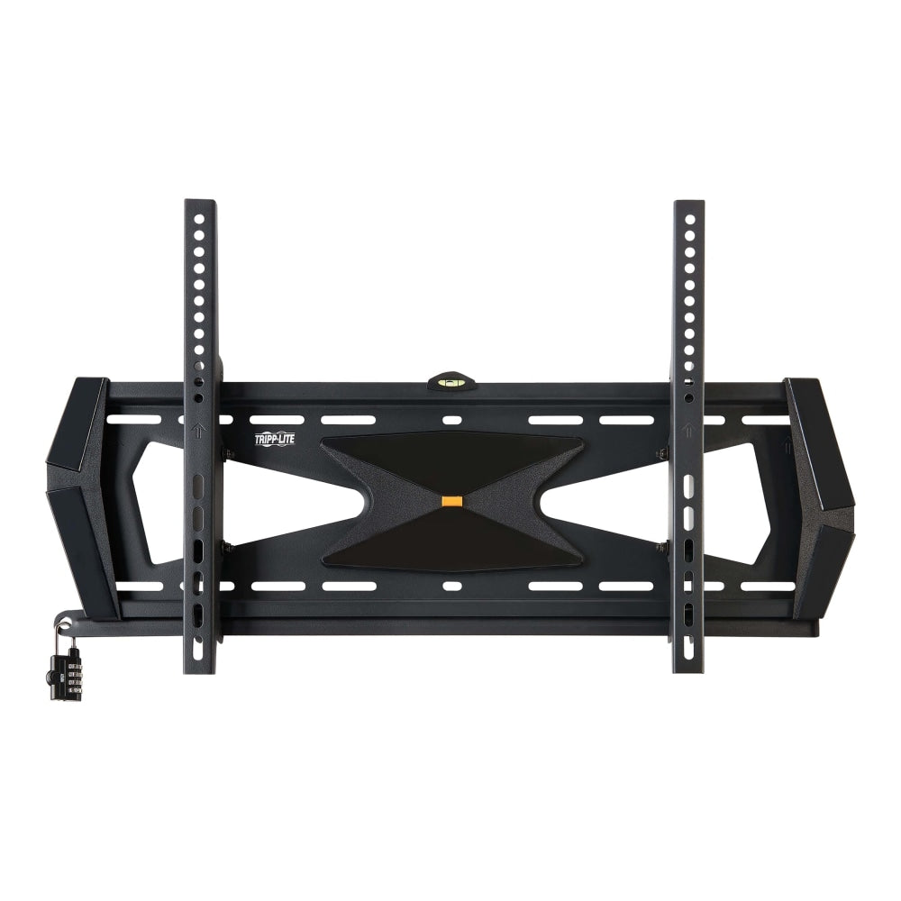 Eaton Tripp Lite Series Heavy-Duty Tilt Security Display TV Wall Mount for 37in to 80in TVs and Monitors, Flat or Curved Screens - Bracket - for flat panel - lockable - steel - black - screen size: 37in-80in - wall-mountable