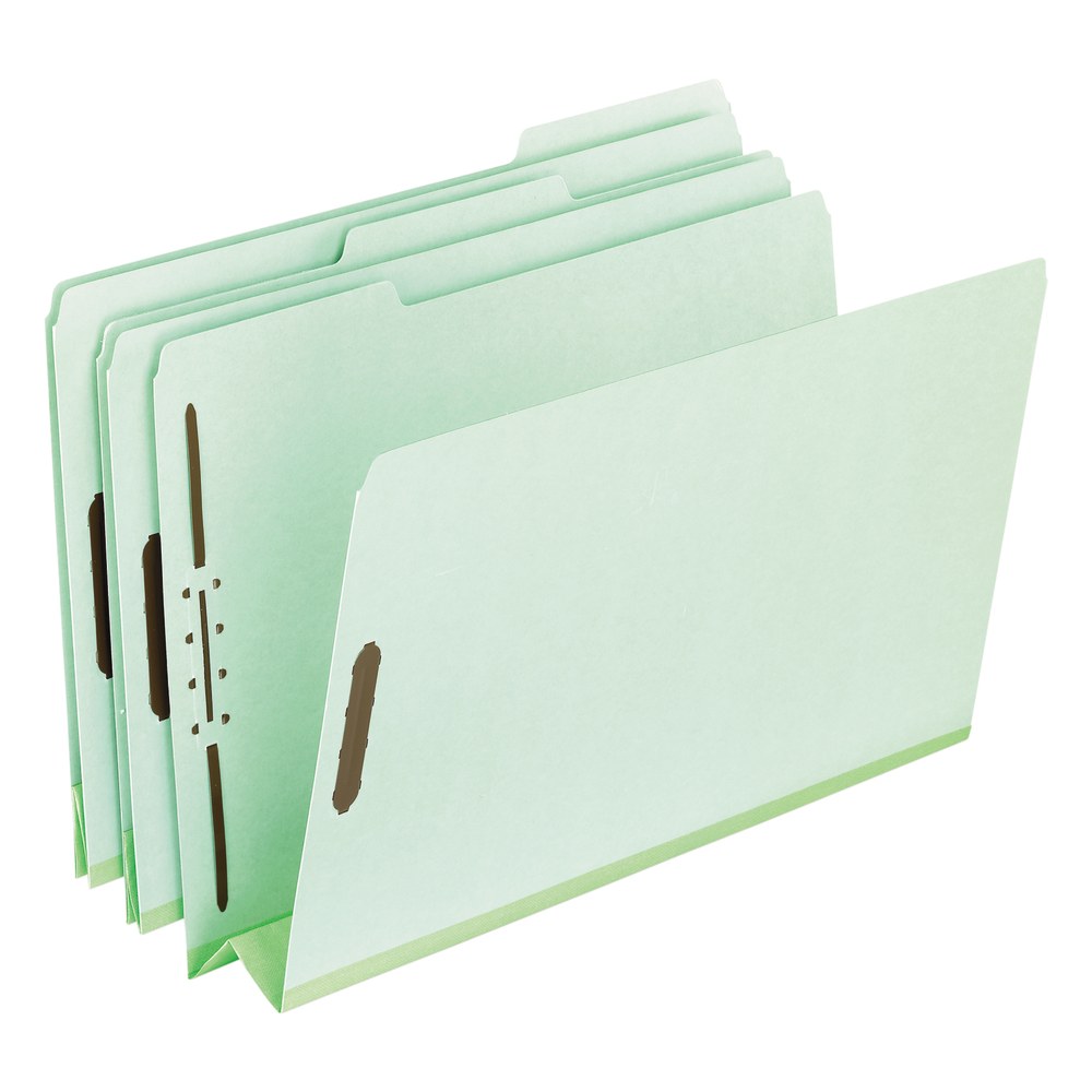 Pendaflex Pressboard Expanding Folders, 3in Expansion, 8 1/2in x 11in, Letter Size, Green, Box Of 25 Folders