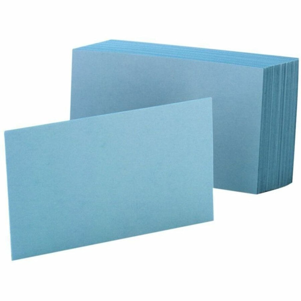 Oxford Color Index Cards, Unruled, 4in x 6in, Blue, Pack Of 100