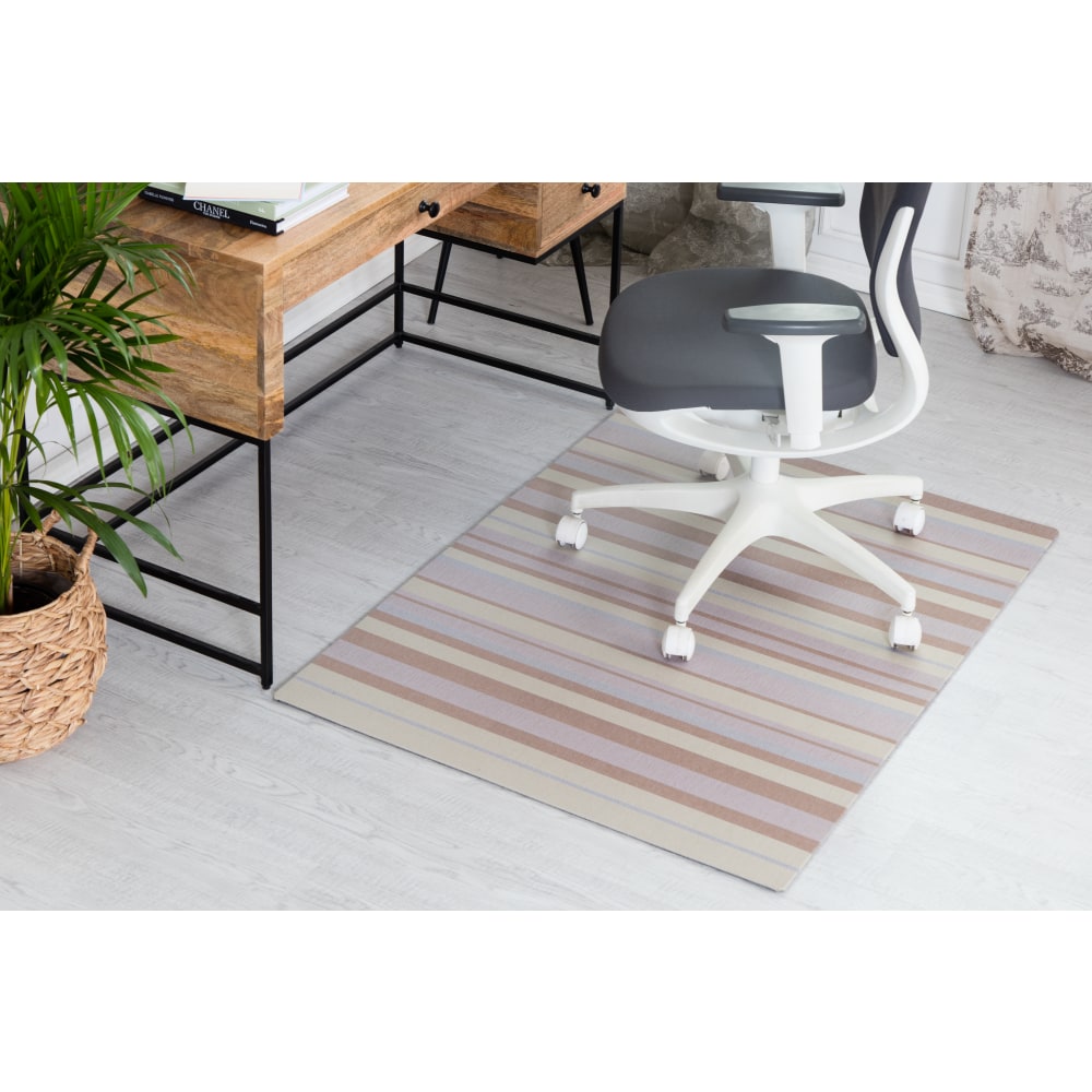 Anji Mountain Avalon Rug'd Chair Mat, 1/2inH x 36inW x 48inD, Multicolor