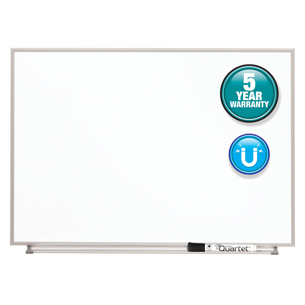 Quartet Matrix Magnetic Marker Dry-Erase Board, 23in x 16in, Aluminum Frame With Silver Finish