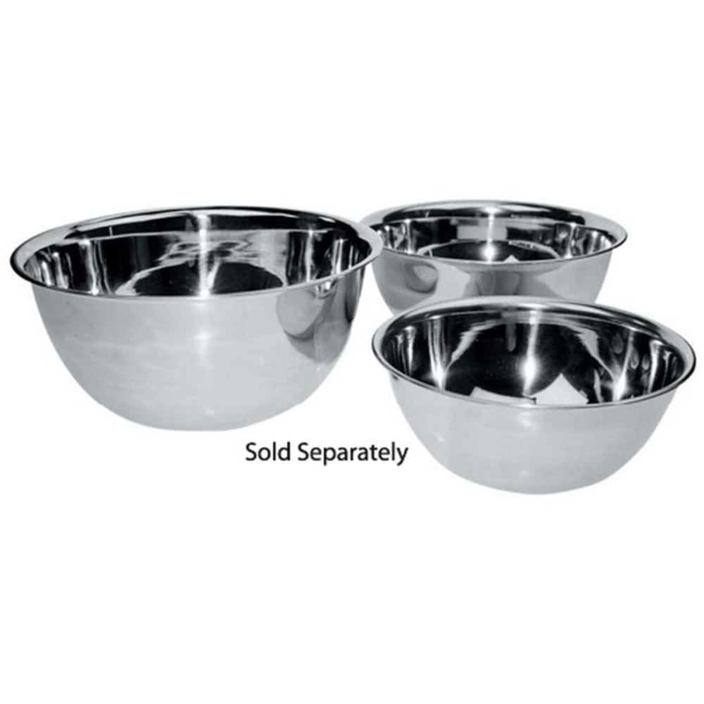 Winco Stainless Steel Mixing Bowl, 8 Qt, Silver