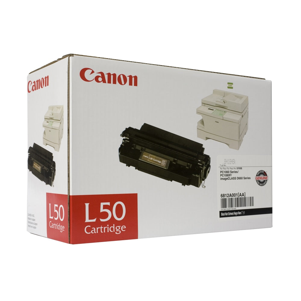 Canon L50 Black Toner Cartridge, 6812A001AA