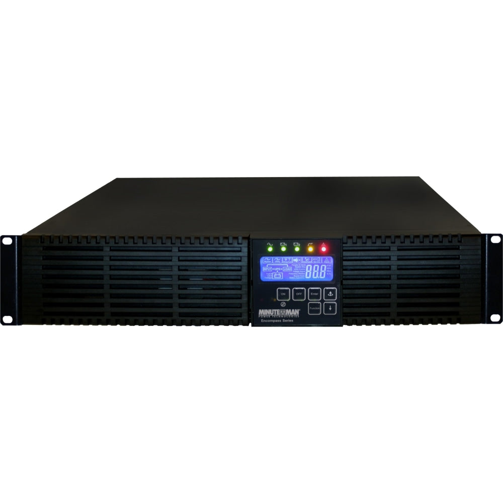 Minuteman Encompass EC1000RT2U 1000VA Tower/Rack Mountable UPS - 2U Rack/Tower - 2 Minute Stand-by - 120 V AC Input - 120 V AC Output - 6 x NEMA 5-15R