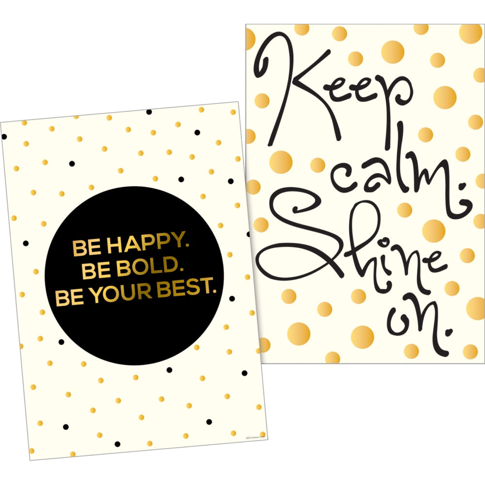 Barker Creek Art Print And Poster Set, Be Happy, Be Bold, Set Of 6 Pieces