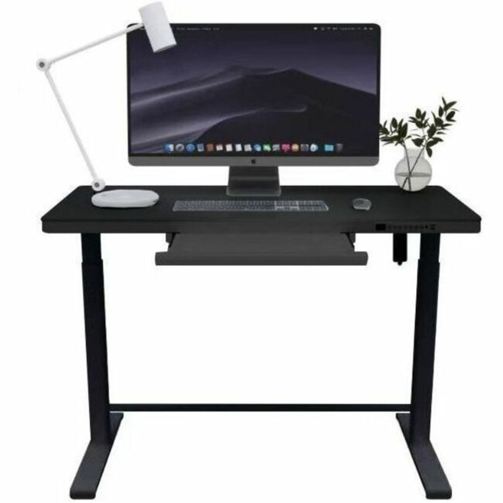 Rise Up Electric 46inW Standing Computer Desk, Black