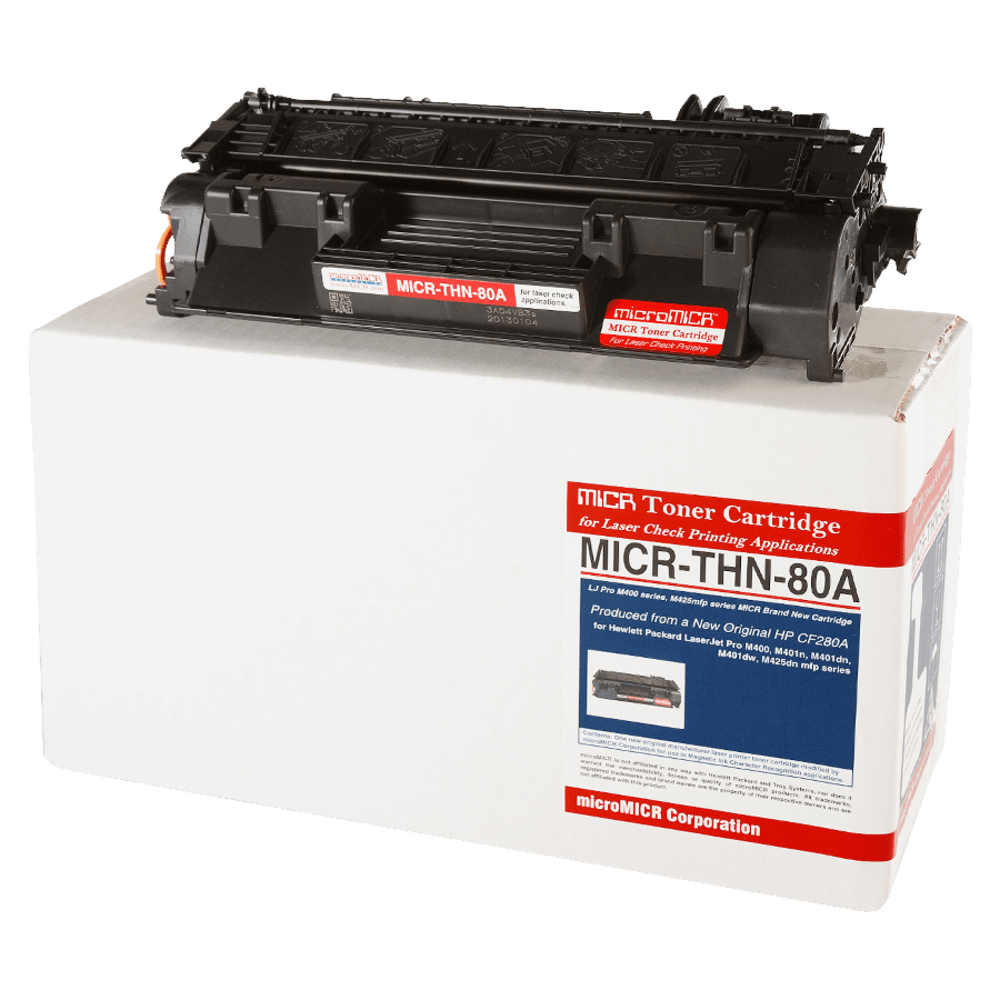 MicroMICR Remanufactured Black MICR Toner Cartridge Replacement For HP CF280A, MICRTHN80A