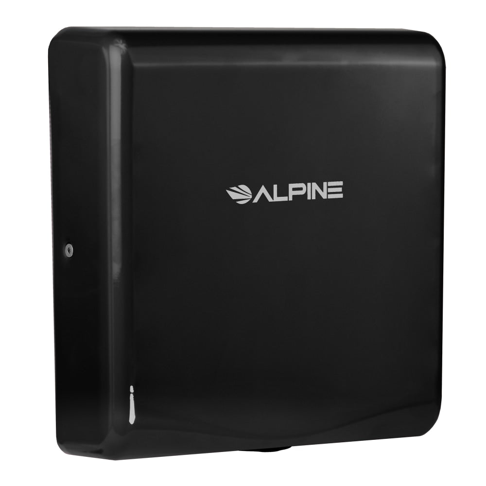 Alpine Industries Willow Commercial High-Speed Automatic Electric Hand Dryers, Black, Pack Of 2 Dryers