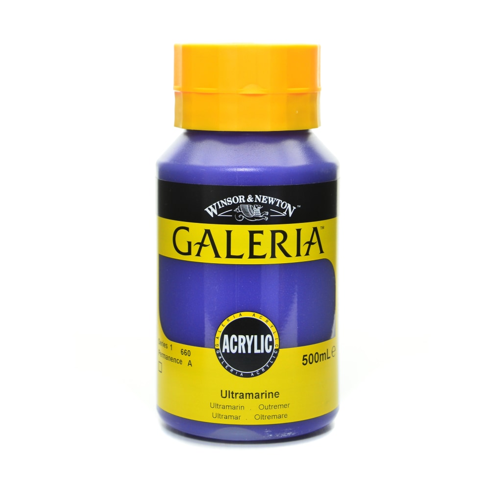 Winsor & Newton Galeria Flow Formula Acrylic Colors, 500 mL, Ultramarine, 660