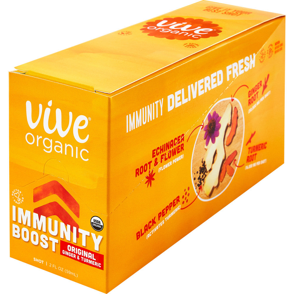 Vive Organic Immunity Boost Shots, 2 Oz, Pack Of 12 Shots