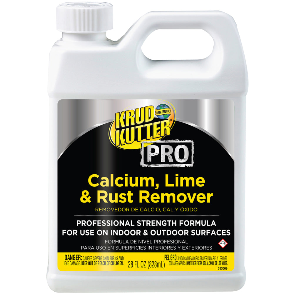 Krud Kutter Pro Calcium, Lime & Rust Remover, 28 Oz, Clear, Pack Of 6 Jugs