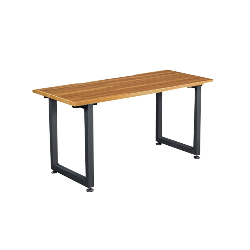 Vari Table 60inW Computer Desk, Butcher Block/Slate