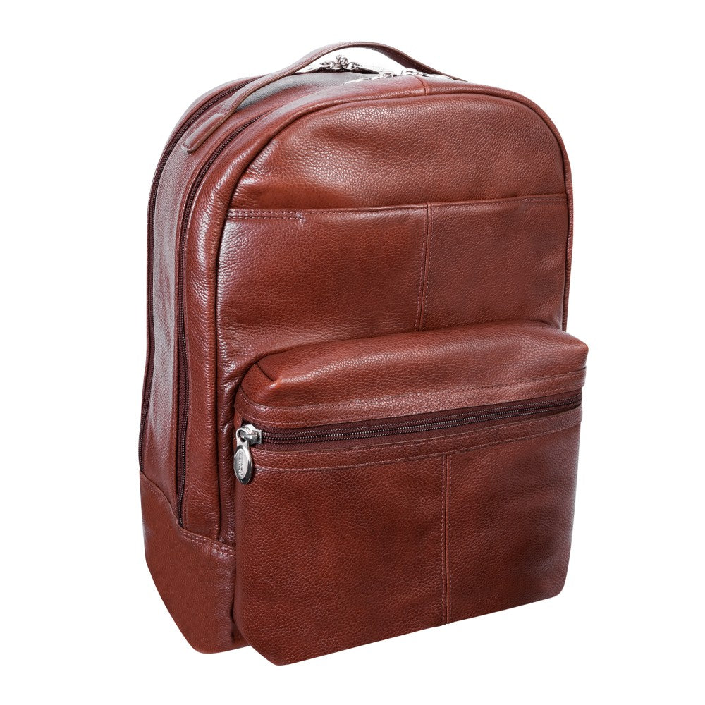 McKlein S-Series Parker Backpack With 15in Laptop Pocket, Brown