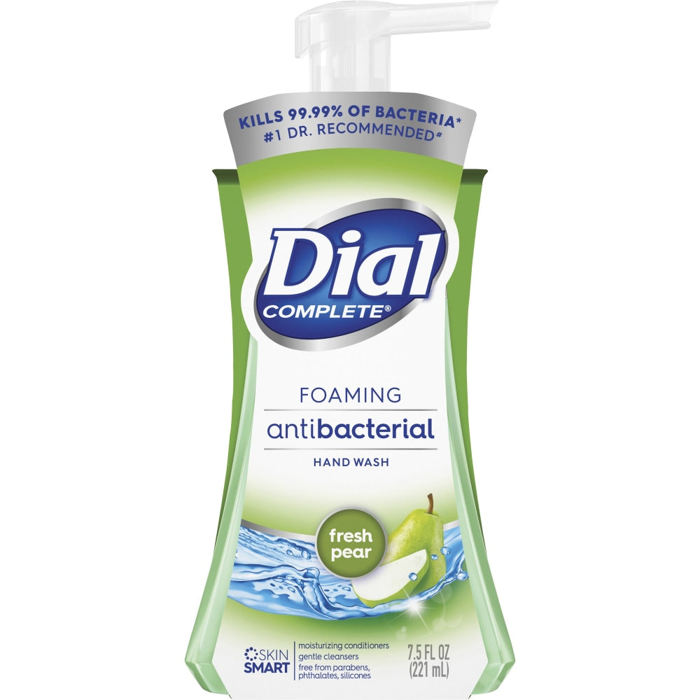 Dial Complete Foaming Antibacterial Hand Wash, Fresh Pear, 7.5 Oz.