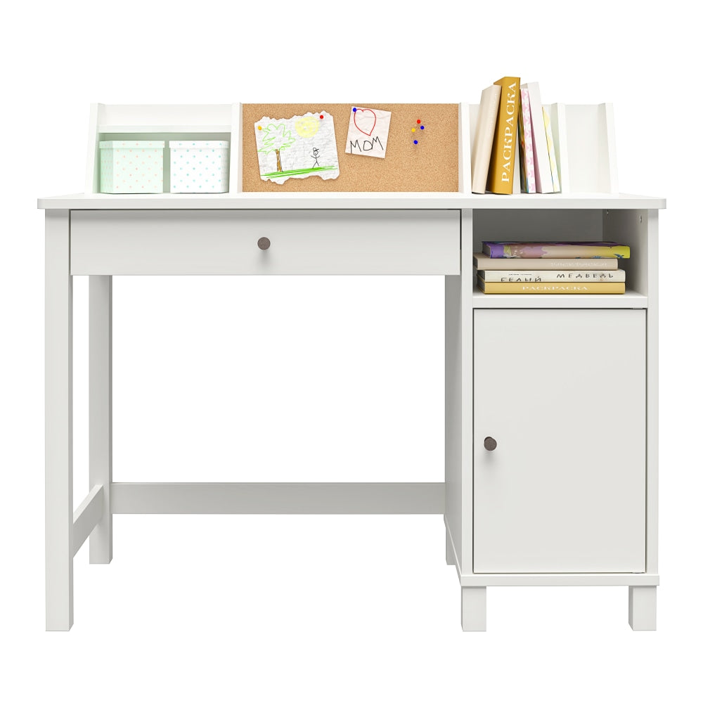 Ameriwood Home Abigail 36inW Kids Computer Desk With Chair, White