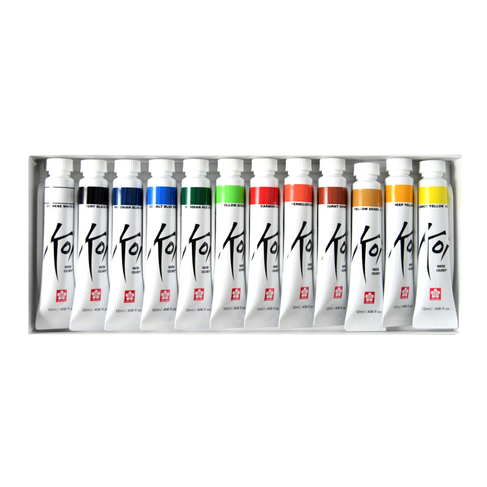 Sakura Koi Watercolors, 0.41 Oz, Set Of 12