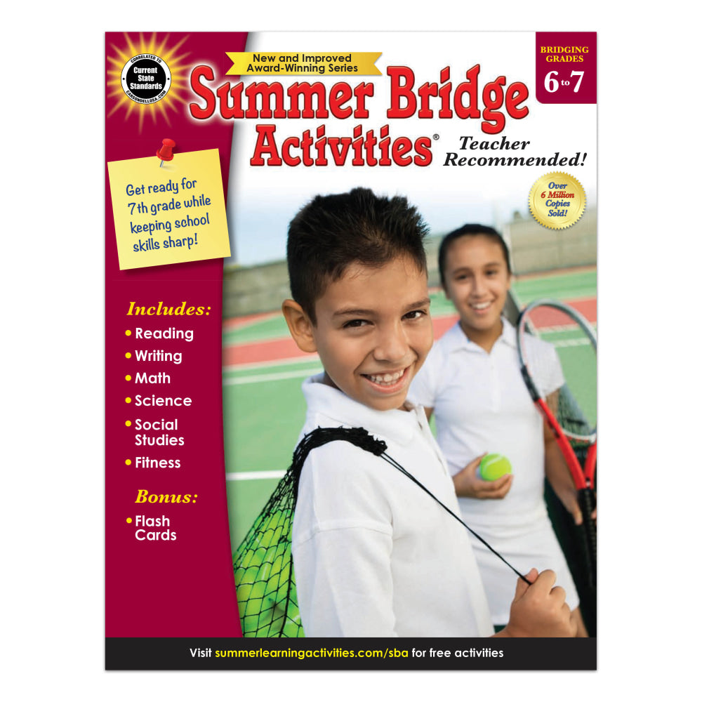 Carson-Dellosa Summer Bridge Activities Workbook, Grades 6-7