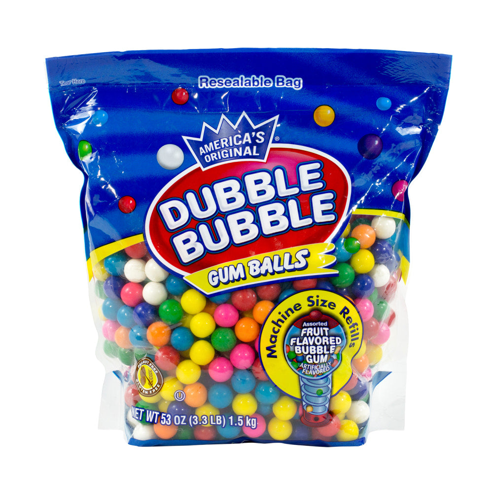 Dubble Bubble Original Gum Balls, 3.3 Lb Bag