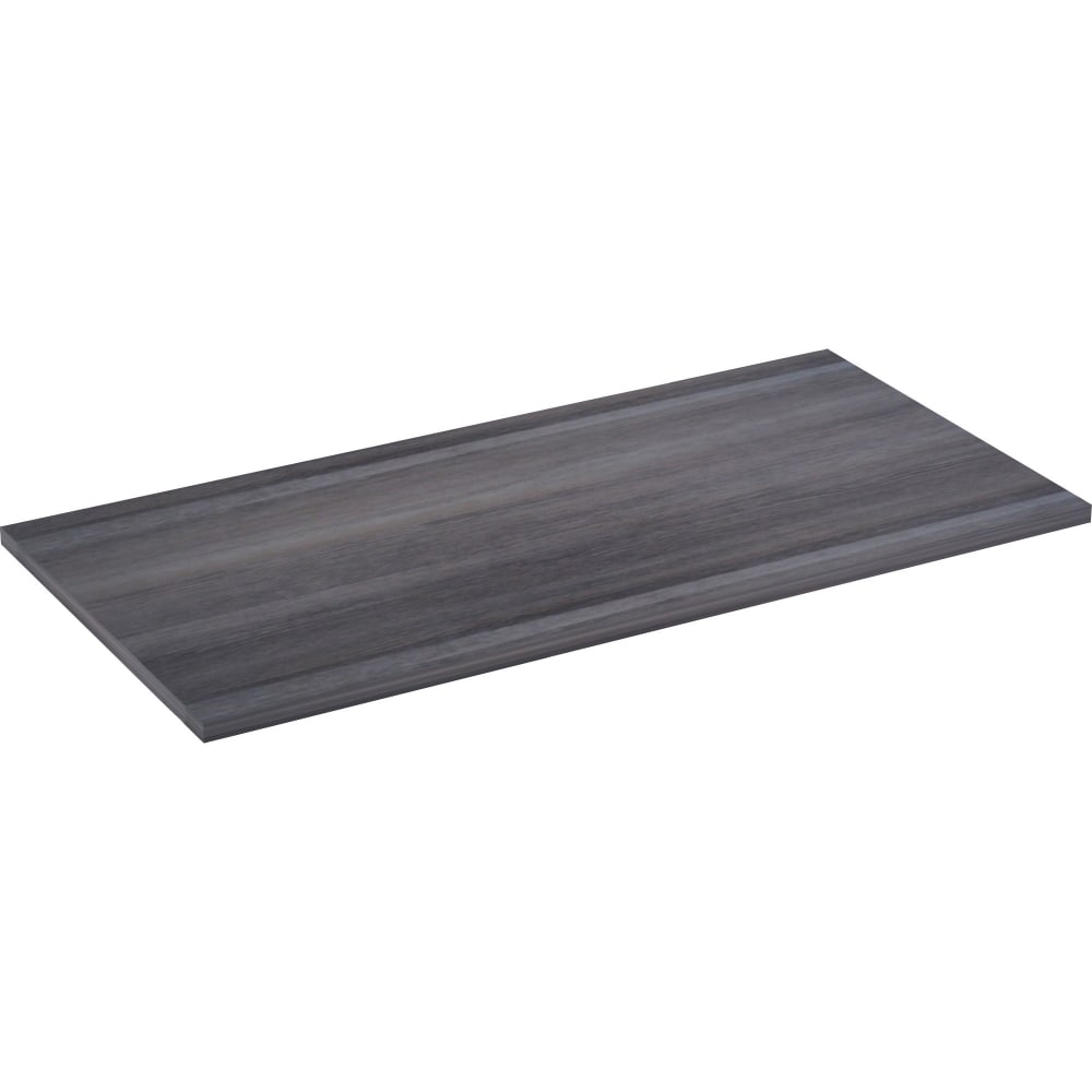 Lorell Relevance Series Tabletop - 47.6in x 23.6in x 1in Table Top - Straight Edge - Finish: Charcoal, Laminate