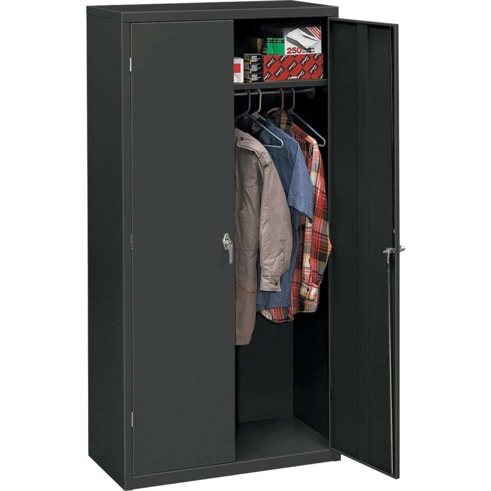 HON Steel Storage Cabinet, 5-Shelf, Charcoal