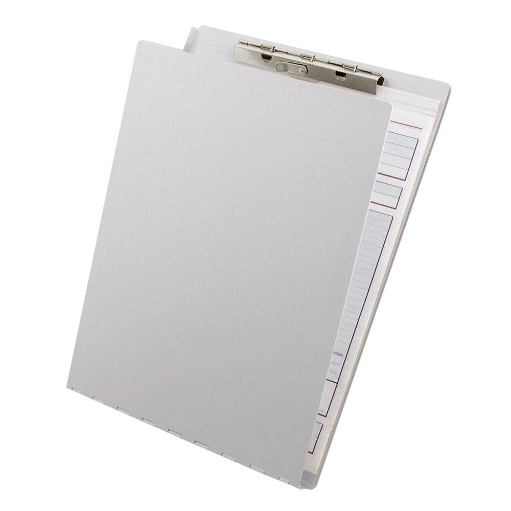 Saunders Aluminum Clipboard With Writing Plate, 8 1/2in x 12in, Silver