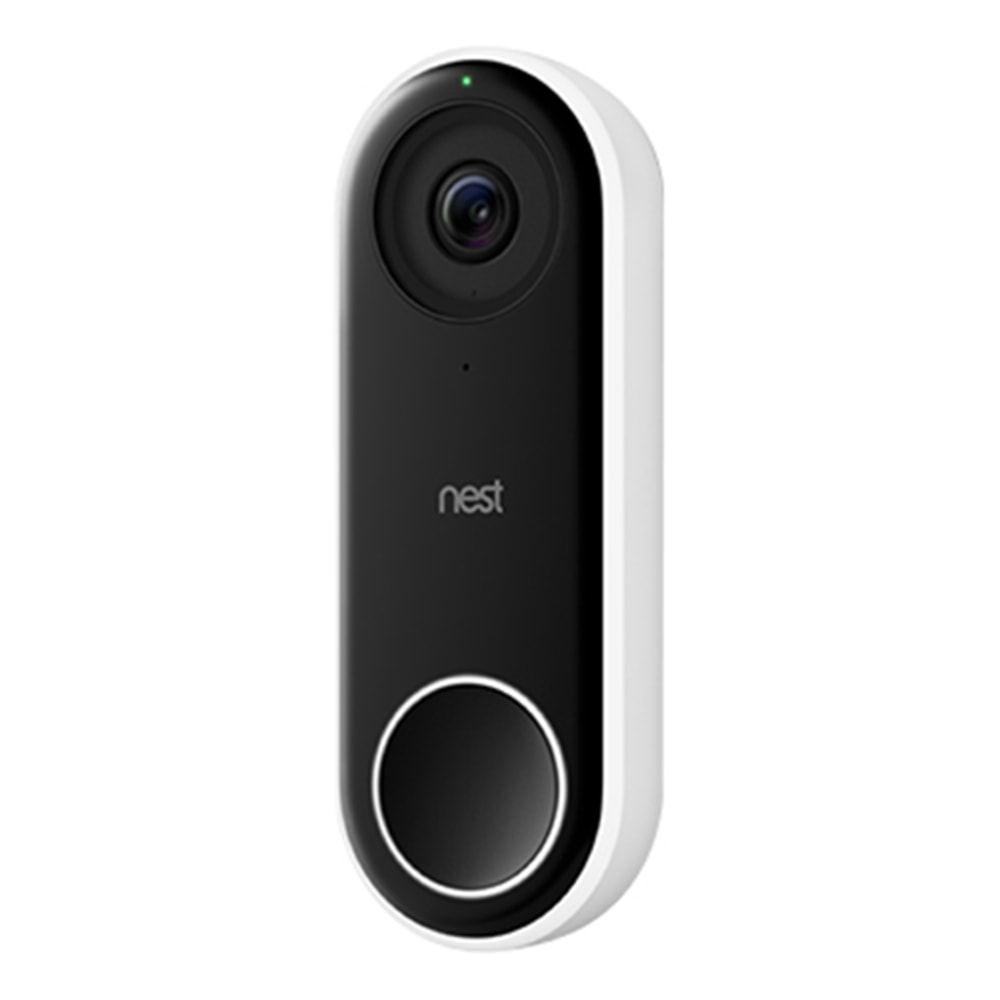 Google Nest Hello Doorbell Video, Black/White