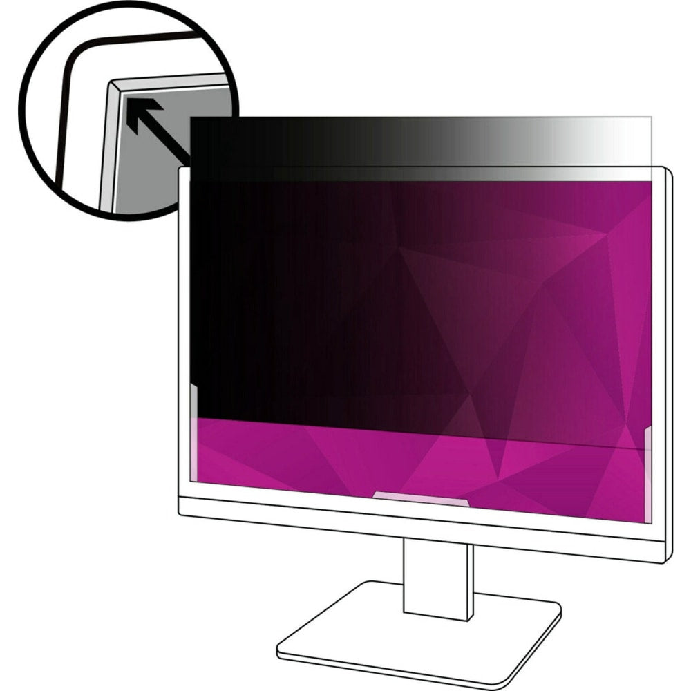 3M High-Clarity Privacy Filter For 21in Widescreen(16:9), Black, Reduces Blue Light, HC215W9B