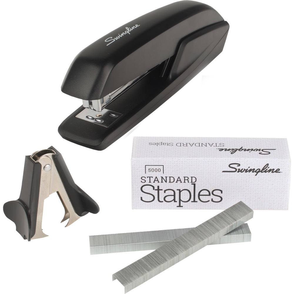 Swingline Standard Stapler Value Pack, 20 Sheets, Black, Premium Staples & Remover Included