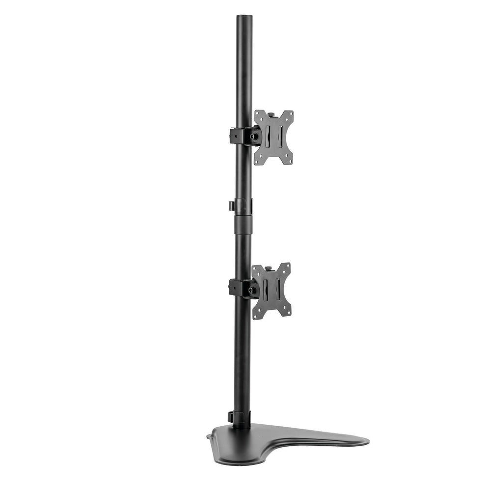 Fellowes Professional Series Freestanding Dual-Stacking Arm For Monitors Up To 32in, 35 1/2inH x 15 5/16inW x 11inD, Black, 8044001