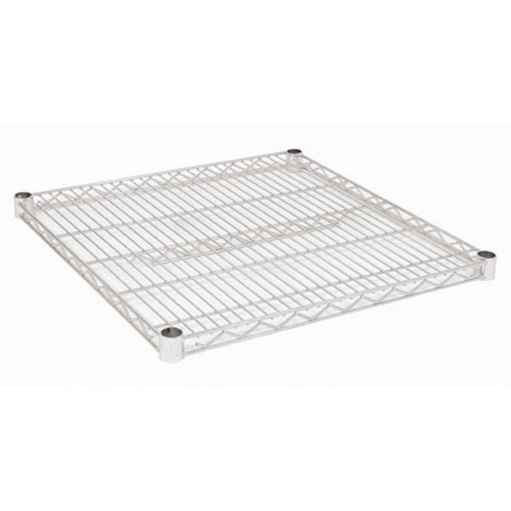 Focus Foodservice Chrome-Plated Wire Shelf, 2inH x 24inW x 24inD