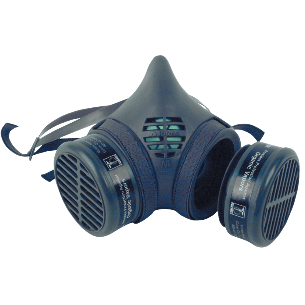 3M 8000 Series Assembled Respirator With Organic Vapors/N95 Cartridges, Large