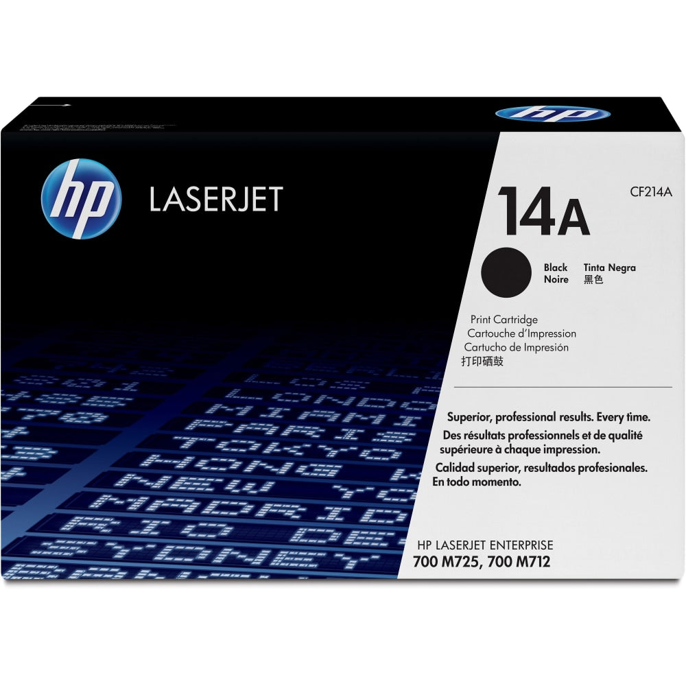 HP 14A Black Toner Cartridge, CF214A