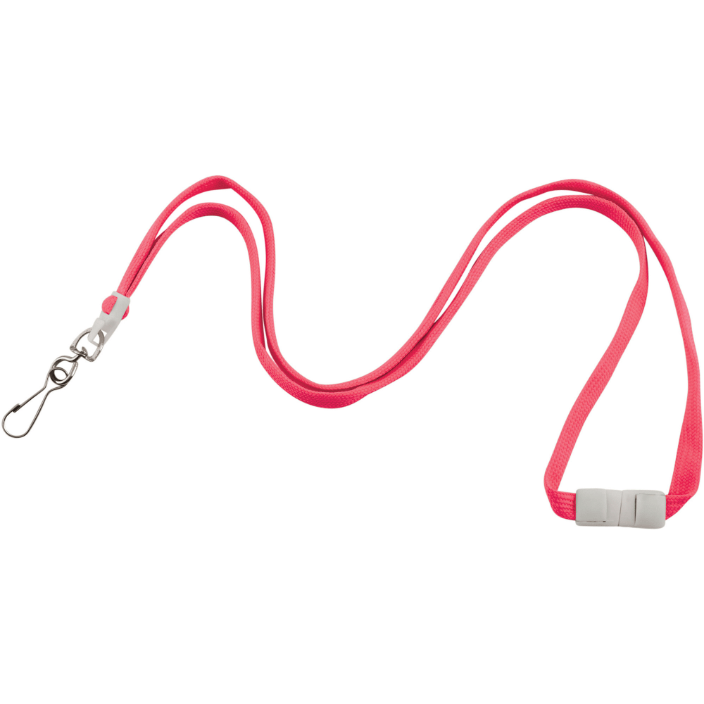 Advantus Neon Breakaway Lanyard - 12 / Pack - 0.5in Width x 36in Length - Neon Pink