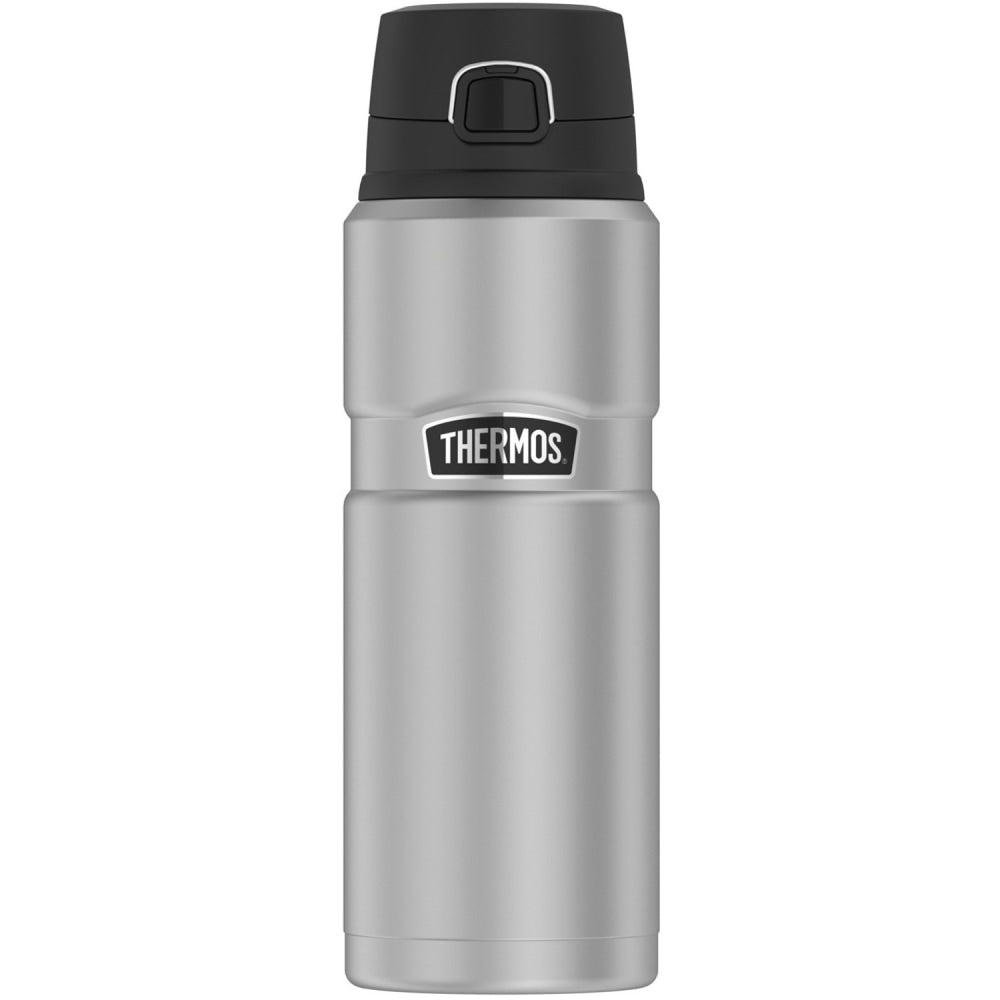 Thermos Stainless King Drink Bottle 24Oz - Vacuum - Silver, Matte Stainless Steel